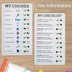 Adjustable Chores Checklist Board for Home & Classroom