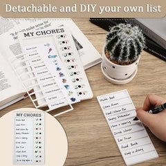 Adjustable Chores Checklist Board for Home & Classroom