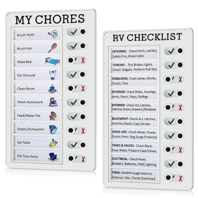 Adjustable Chores Checklist Board for Home & Classroom