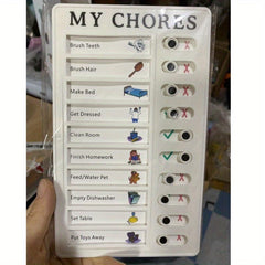 Adjustable Chores Checklist Board for Home & Classroom