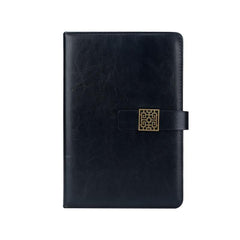 Vintage Buckle Business Notebook PU Leather Diary for Office Meetings