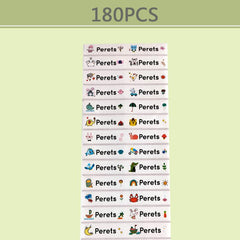Custom Name Transparent Stickers Waterproof School Stationery Labels