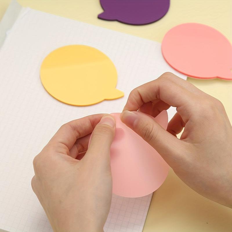 10 Pack Colorful PET Sticky Notes - Brighten Up Your Messages