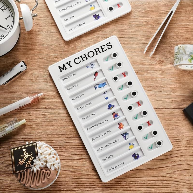 Daily Chore Schedule Memo Checklist Plan Board - 2 Pieces