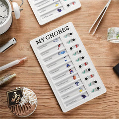 Daily Chore Schedule Memo Checklist Plan Board - 2 Pieces