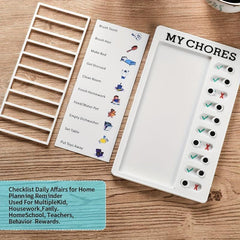 Daily Chore Schedule Memo Checklist Plan Board - 2 Pieces