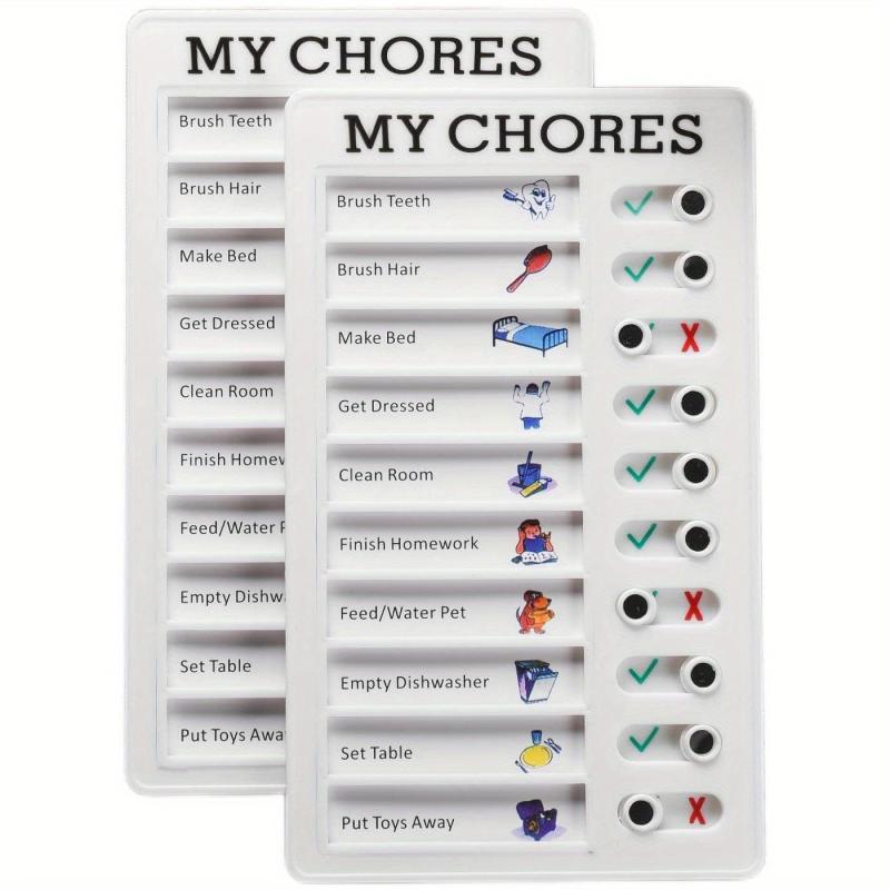 Daily Chore Schedule Memo Checklist Plan Board - 2 Pieces