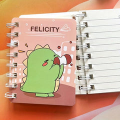 Cartoon A7 Coil Book Student Stationery 80 Blank Inner Pages