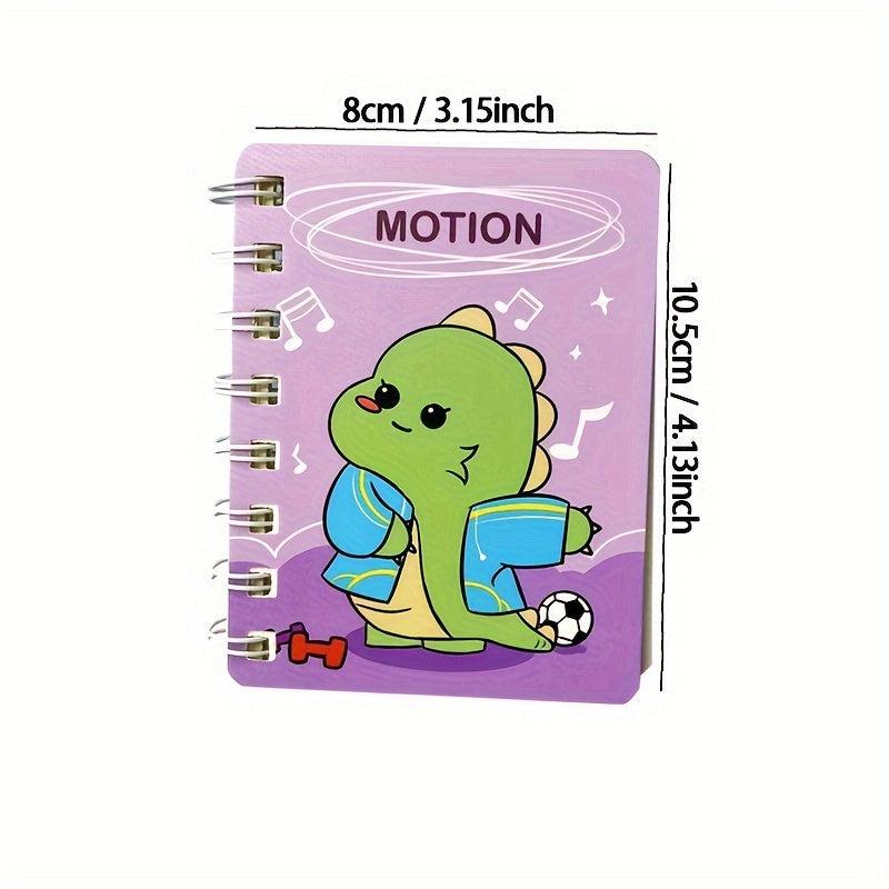 Cartoon A7 Coil Book Student Stationery 80 Blank Inner Pages