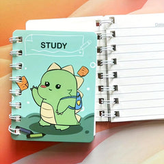 Cartoon A7 Coil Book Student Stationery 80 Blank Inner Pages