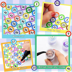 Small Number Labels Stickers 1-100, 1.02 cm Self-Adhesive Office