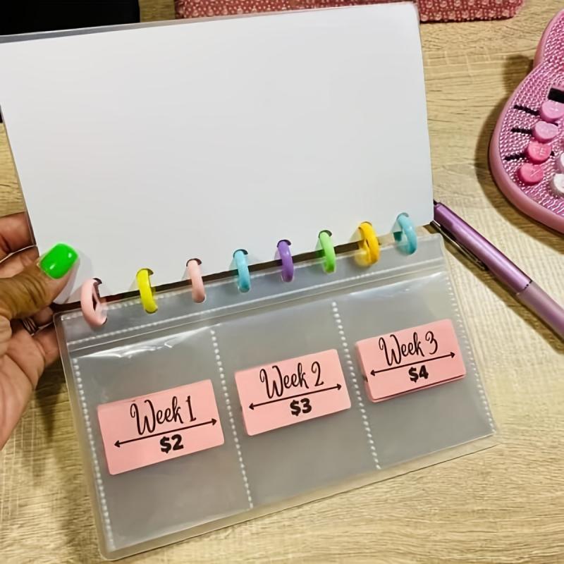 52 Week Savings Challenge Binder with Cash Envelopes