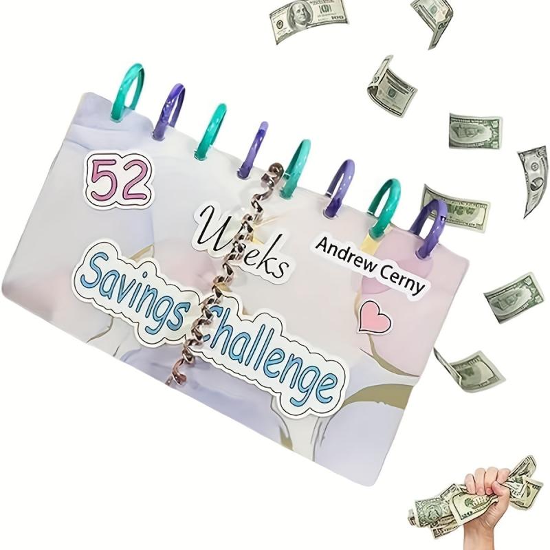 52 Week Savings Challenge Binder with Cash Envelopes