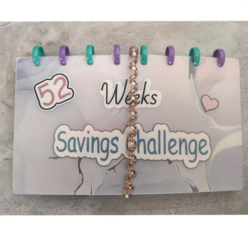 52 Week Savings Challenge Binder with Cash Envelopes