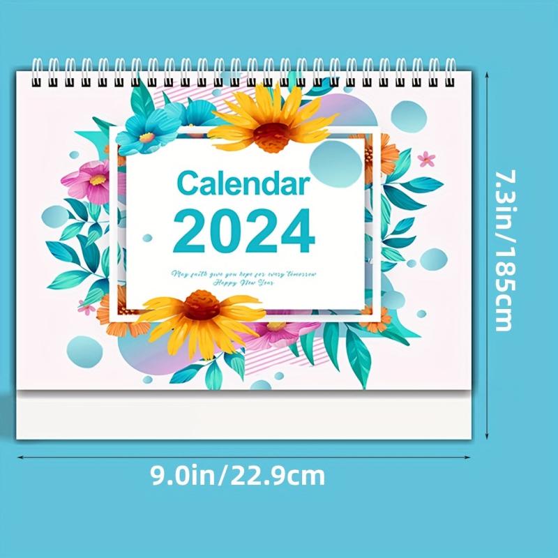 Desk Calendar Planner 12 Monthly Desktop Calendar With To Do Notebook