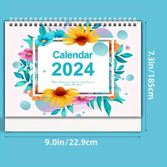 Desk Calendar Planner 12 Monthly Desktop Calendar With To Do Notebook