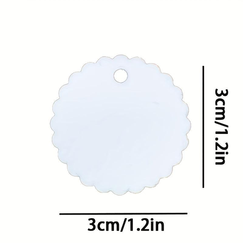5pcs Aluminum Sublimation Print Blank Pet Tag - Double Side Printing