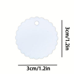 5pcs Aluminum Sublimation Print Blank Pet Tag - Double Side Printing