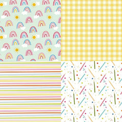 6 inch Single-Sided Pattern Paper for DIY Crafts - Pack of 50 Sheets