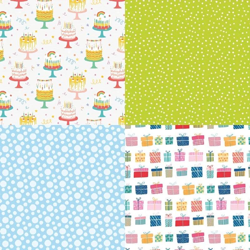 6 inch Single-Sided Pattern Paper for DIY Crafts - Pack of 50 Sheets