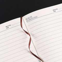 Business Notebook 200 Pages Pu Leather Notepad