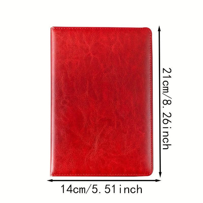 Business Notebook 200 Pages Pu Leather Notepad