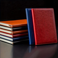 Business Notebook 200 Pages Pu Leather Notepad