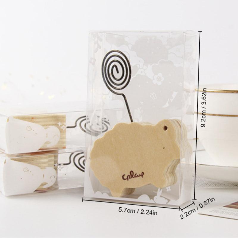 Vintage Animal Wooden Memo Clip Stand for Photo Memo