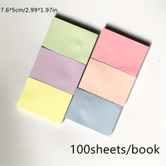 100 Solid Sticky Notes 7.6, N Times for Girls & Adults