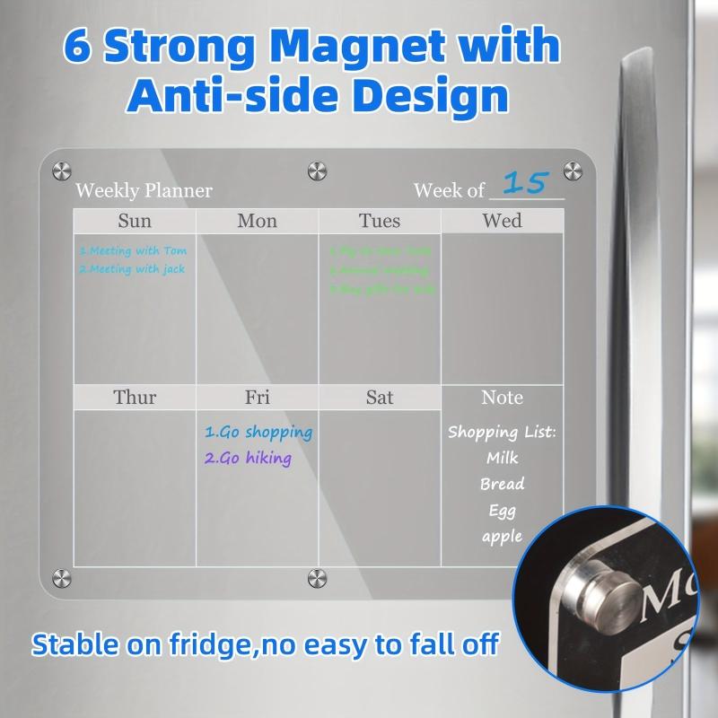 Magnetic Suction Acrylic Planning Monthly Weekly Whiteboard Set
