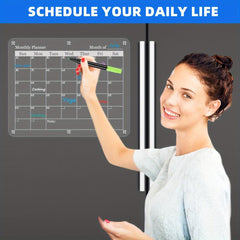 Magnetic Suction Acrylic Planning Monthly Weekly Whiteboard Set