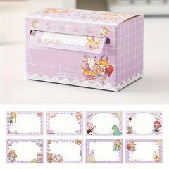 70pcs Cartoon Scroll Sticky Notes Set
