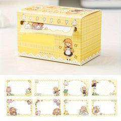 70pcs Cartoon Scroll Sticky Notes Set