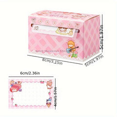 70pcs Cartoon Scroll Sticky Notes Set