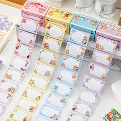 70pcs Cartoon Scroll Sticky Notes Set