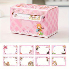 70pcs Cartoon Scroll Sticky Notes Set