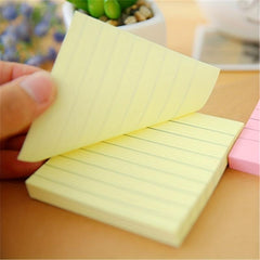 76mm Strong Square Sticky Note Horizontal Line Sticky Note