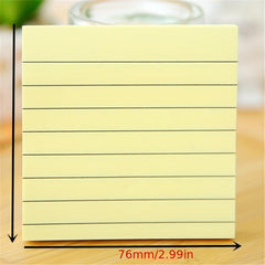 76mm Strong Square Sticky Note Horizontal Line Sticky Note