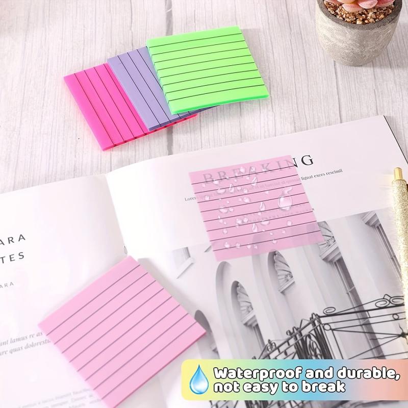 900 Horizontal Line Transparent Sticky Notes