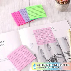 900 Horizontal Line Transparent Sticky Notes