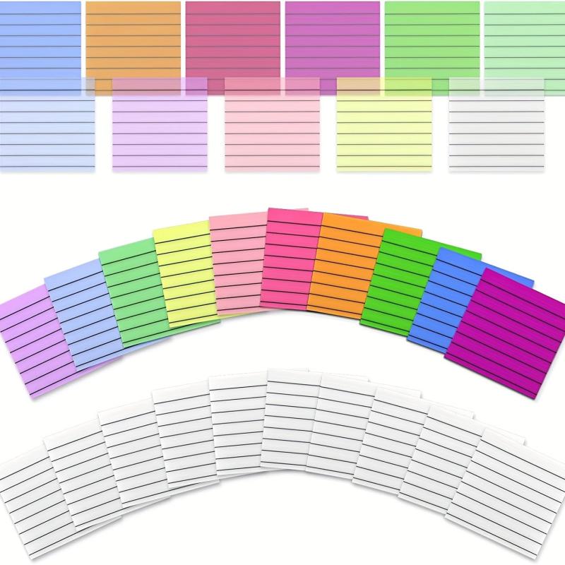 900 Horizontal Line Transparent Sticky Notes