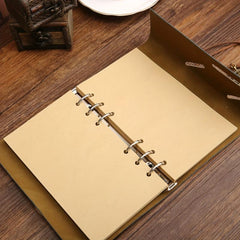 75 Sheet Retro Hand Account Book Loose-leaf Business Notebook