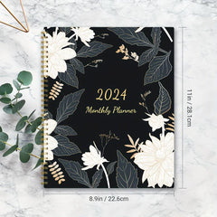 Monthly Planner A4 Jan To Dec 22 X 27 12 Months Planner With Monthly Tabs