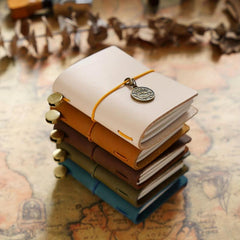 Traveler's Hand Ledger Mini Portable Loose leaf Notebook