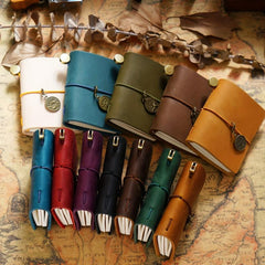 Traveler's Hand Ledger Mini Portable Loose leaf Notebook
