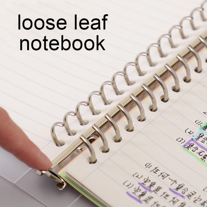 Loose Leaf Coil Book Notebook - 70 Sheets, Horizontal Line