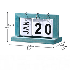Wooden Flip Calendar Desk Calendar Office Decoration