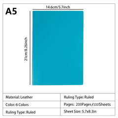 A5 PU Leather Pocket Notebook Diary Hardcover Notepad