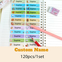 Custom Waterproof Name Tag Stickers for School