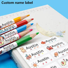 Custom Waterproof Name Tag Stickers for School